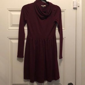 Burgundy Winter Dress